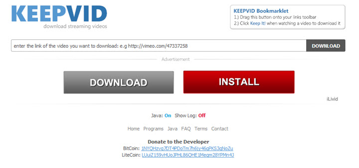 is keepvid free youtube downloader safe